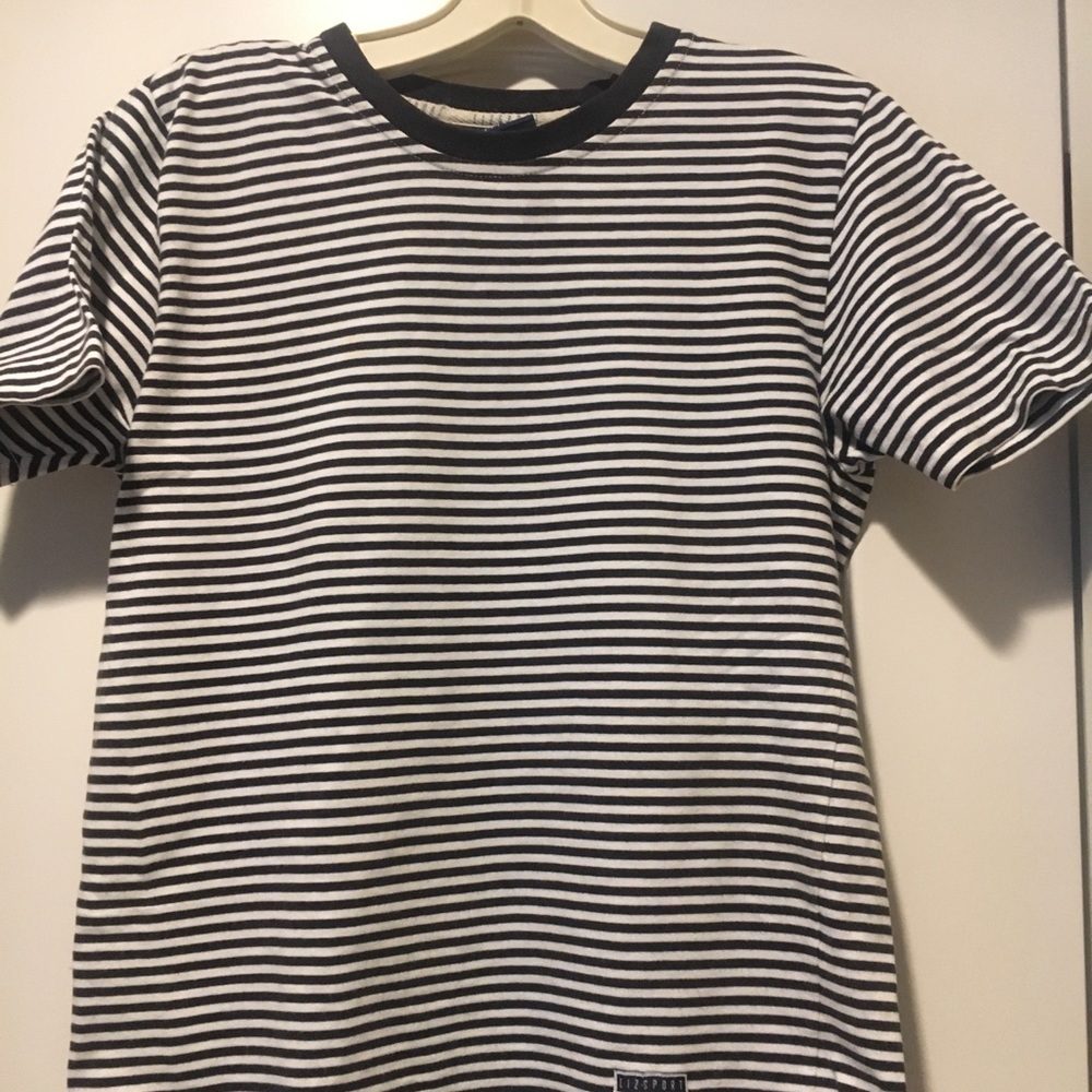 Black/white striped t-shirt